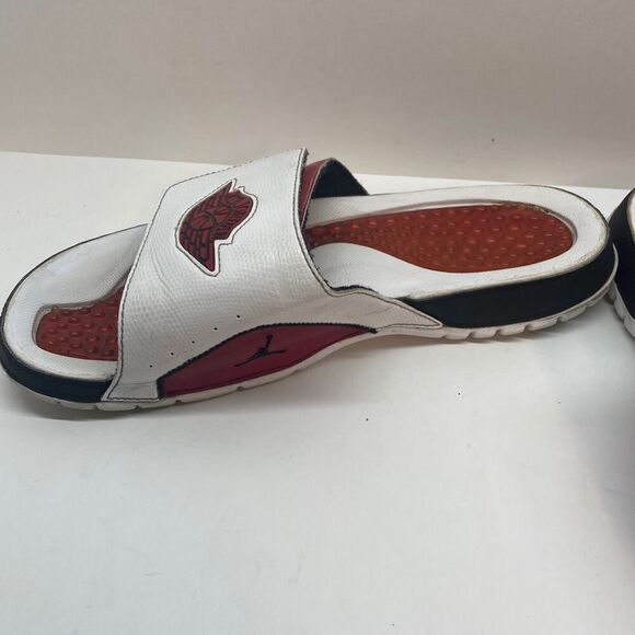 Nike Air Jordan Slides Jumpman Hydro 2 Retro Flight Bred 644935-101 Size‎ 10 - Picture 12 of 14